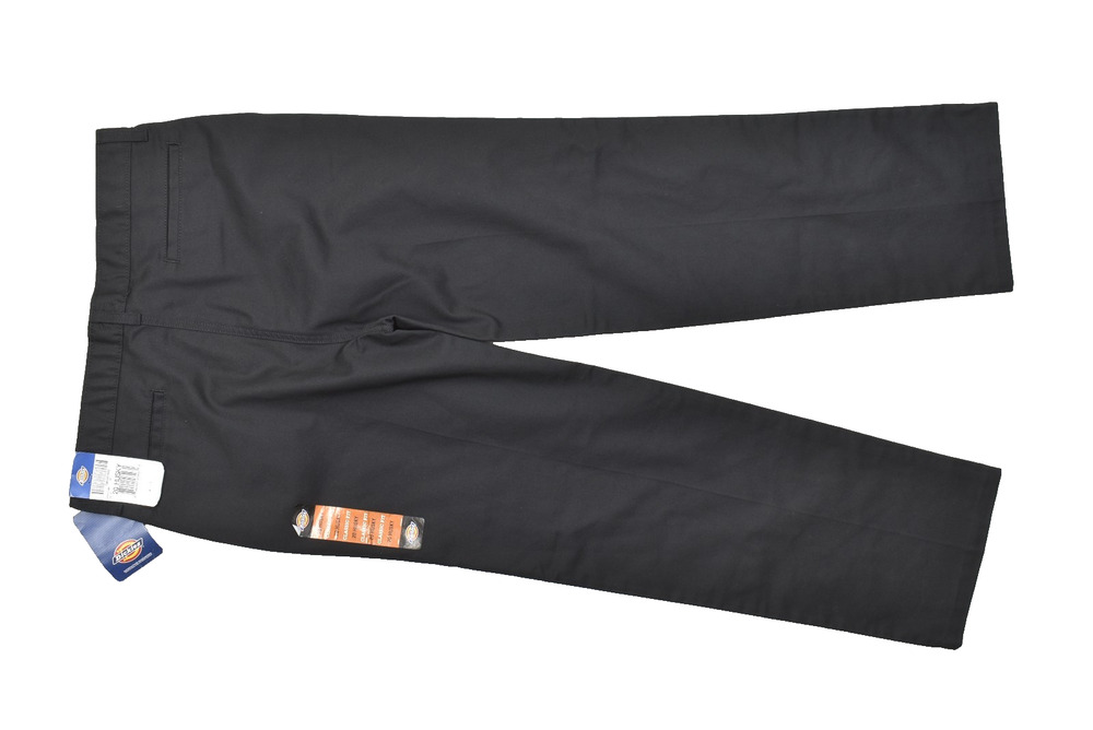 NEW Dickies Boys 20 Husky Black Flat Front Classic Fit Straight Leg Pants NWT